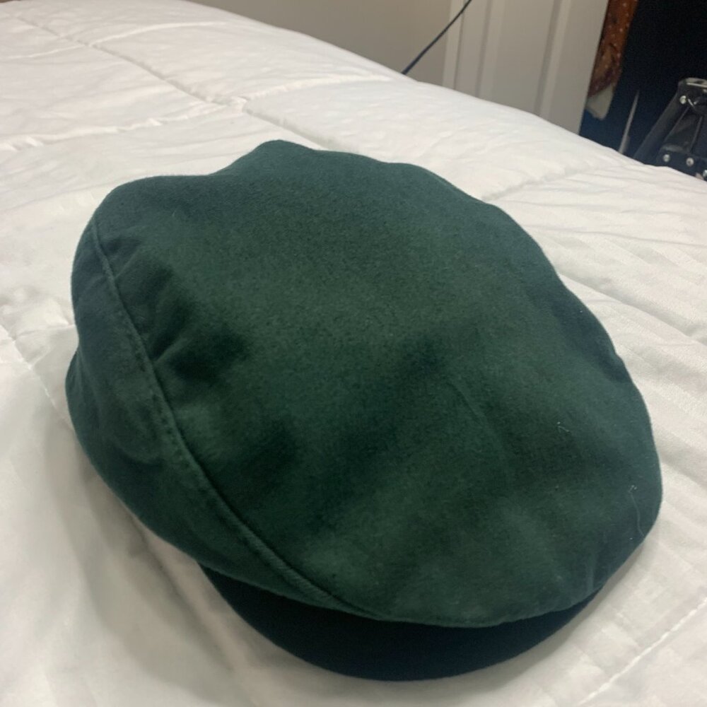 Pebble Beach Traditional Green Cotton Golf Flat Cap